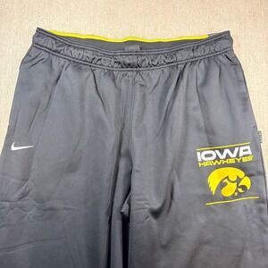 NEW Nike Iowa Hawkeyes Dri-FIT Mens XXL Black Athletic Joggers Official On-Field